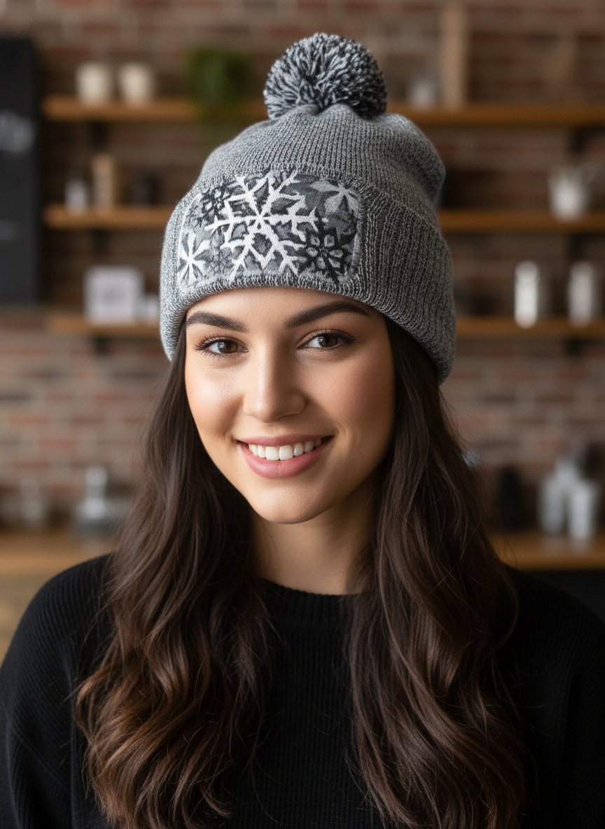 Winter Vibes - Snowflake Hat